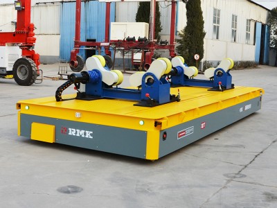 Heavy duty omnidirectional transfer cart with roller design