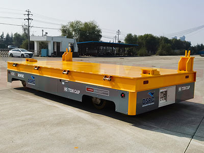Trackless transfer cart applied in the water conservancy industry