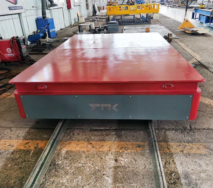 steel plate track transfer trolley