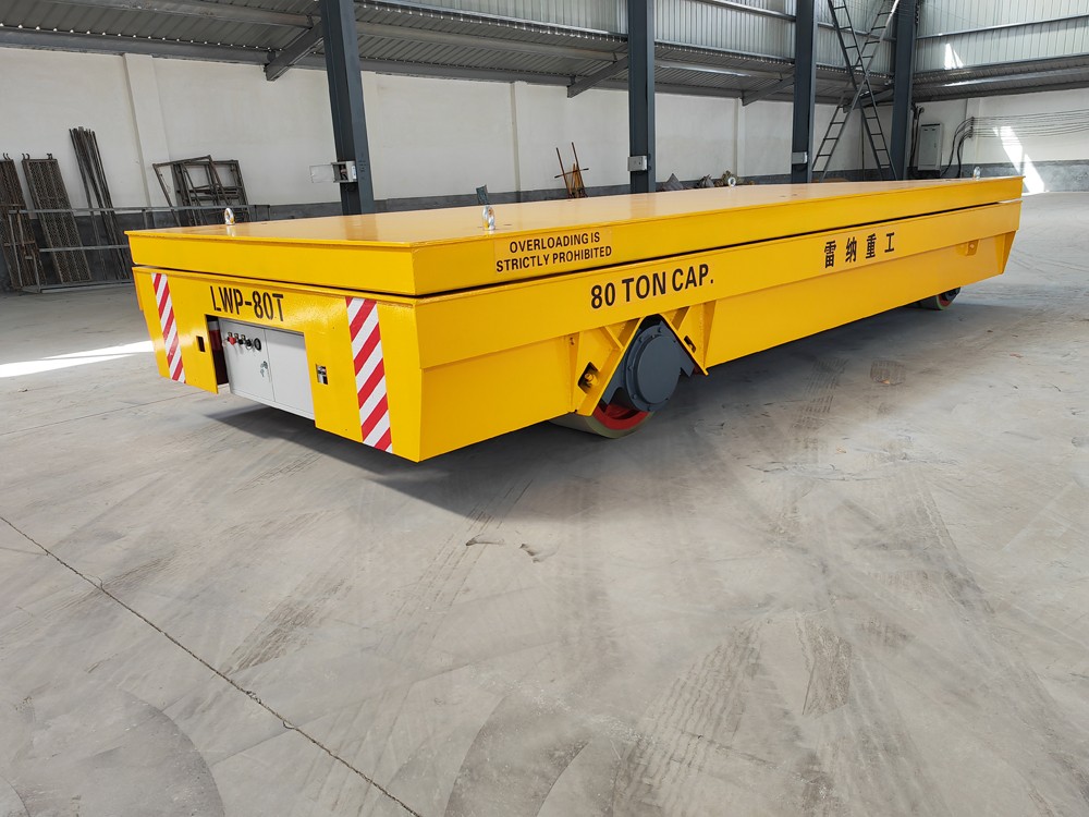 80t trackless electric transfer cart with lift exported