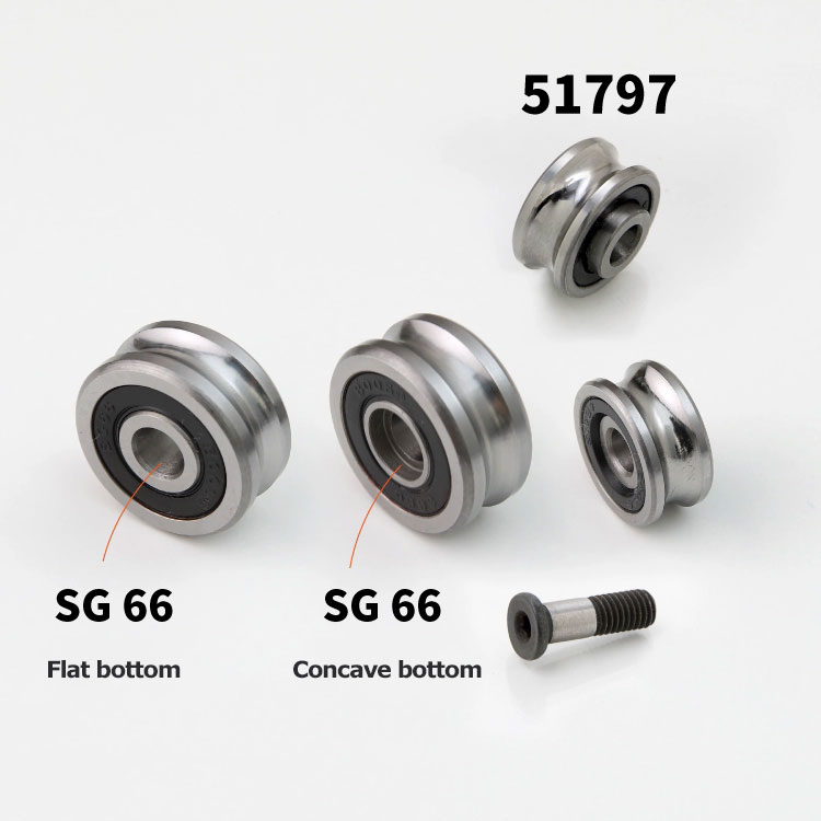 U-shaped groove bearing