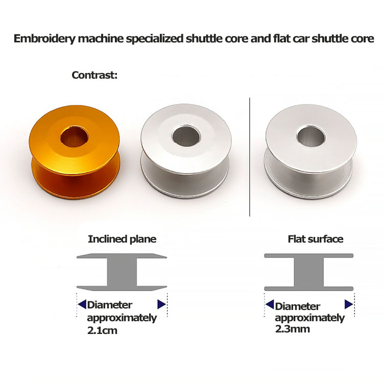 High quality embroidery machine, shuttle core, thread core, aluminum oxide resistant stainless steel sewing machine