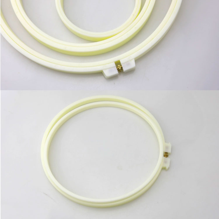Embroidery Frame Round ABS Embroidery Frame Embroidered Stretch Frame Embroidered Stretch Cross Embroidery Hand Push Embroidery