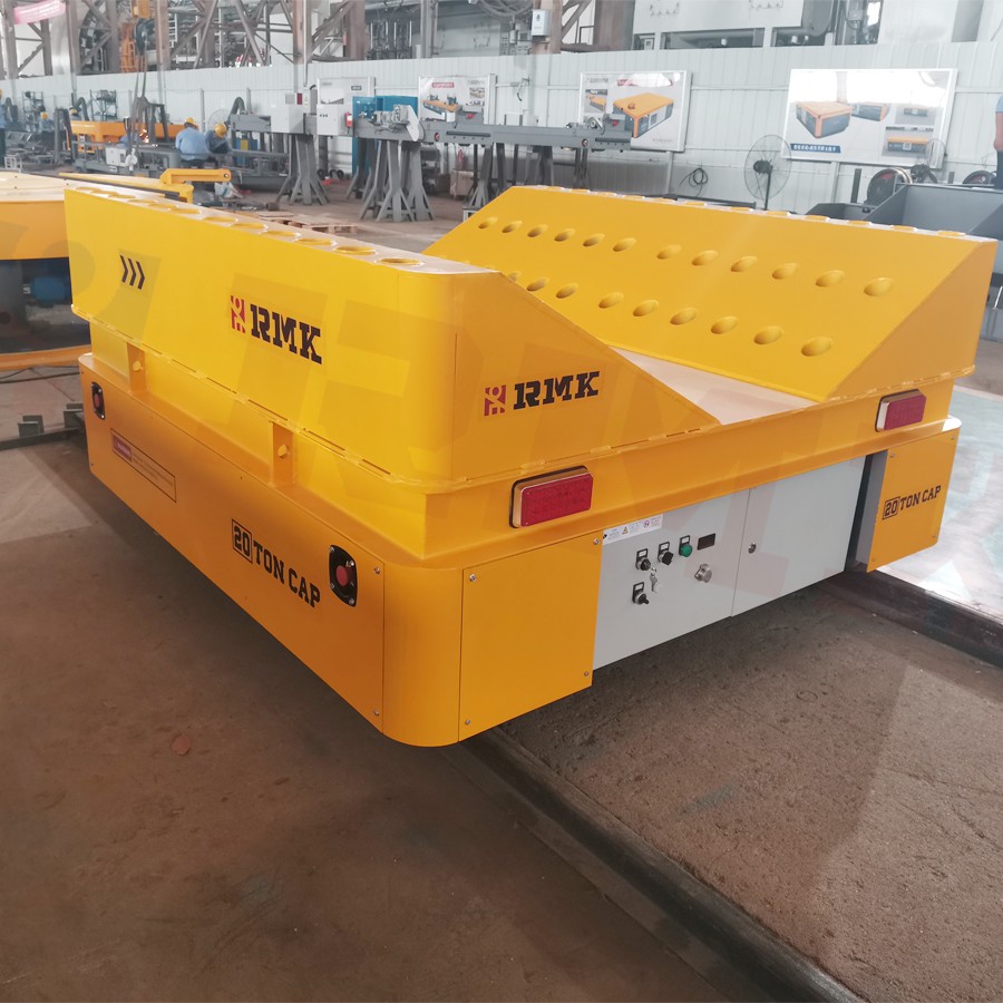 20 tons battery rail transport platform for steel coils handling