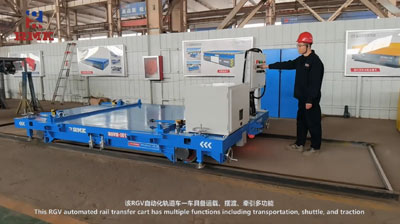 15 ton explosion-proof RGV rail trolley
