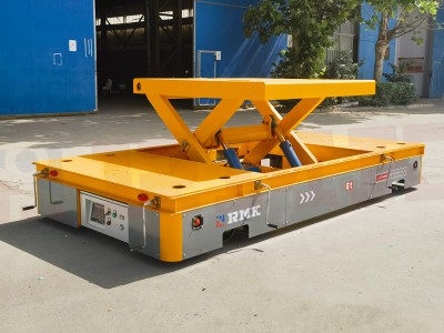 Multi-Drive battery transport cart with omni wheels