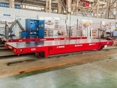 Rail transfer trolley used in the production workshop