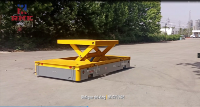 Omni wheel transfer cart with Scissor lift