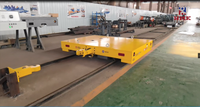 50 tons rail electric traction trolley - automatic traction hook