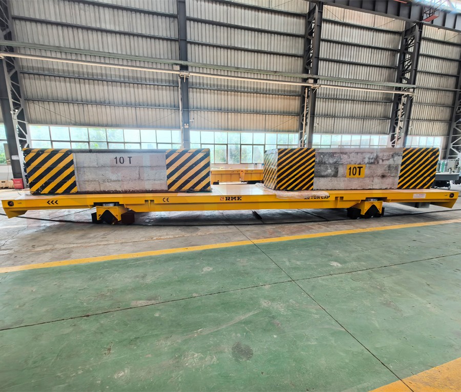 20 tons die battery track turning transfer trolley