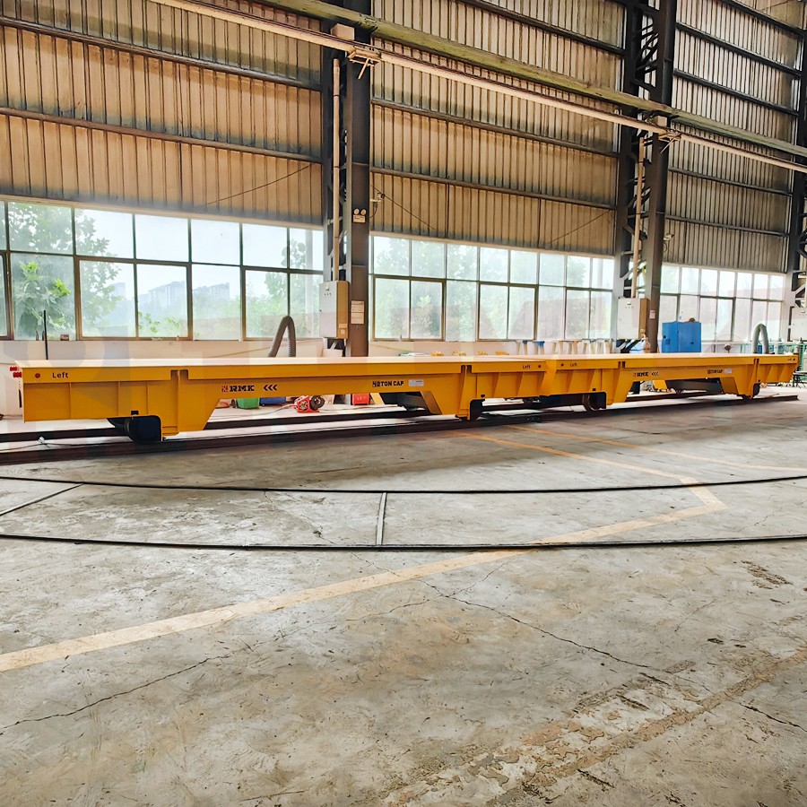40 tons steel plate track transfer carts