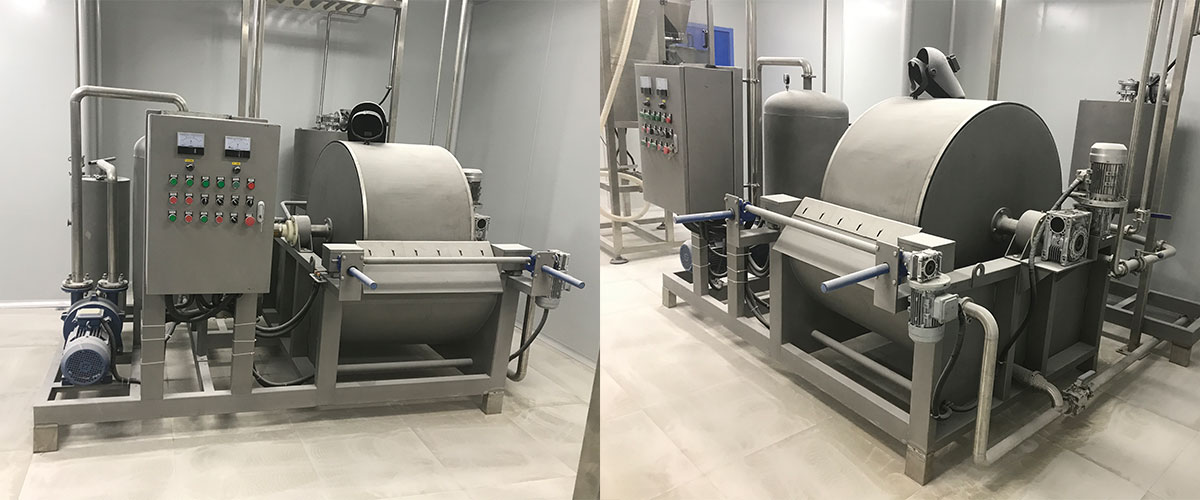 Continuous rotary vacuum filter