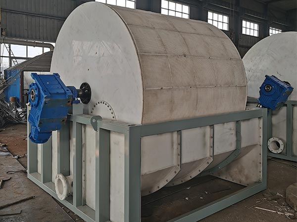 continuous rotary vacuum drum filter