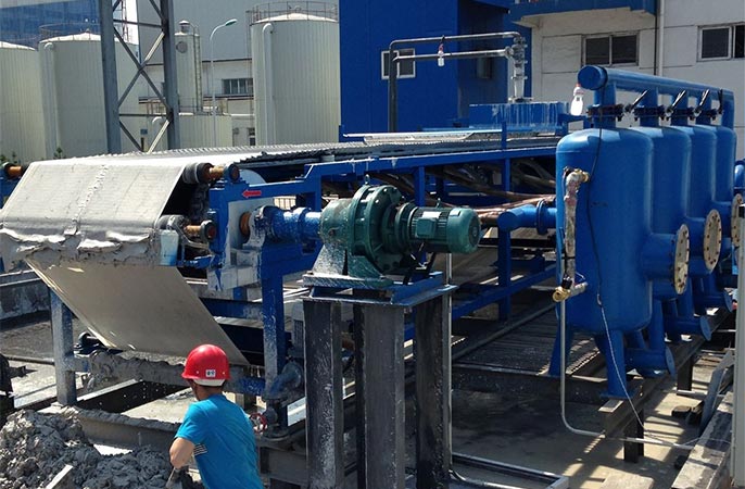 Horizontal belt filter Horizontal belt filter
