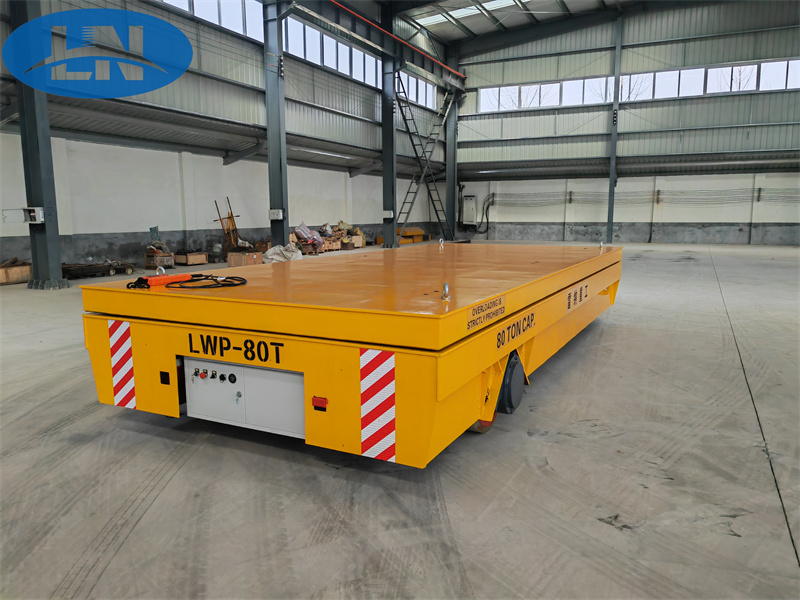 80t trackless electric transfer cart with lift exported to Italy