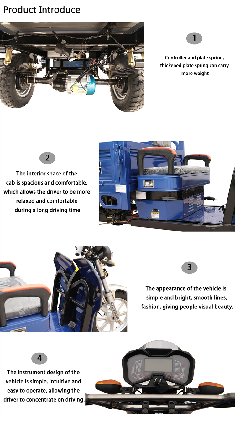 New Model Load Electric Cargo Tricycle