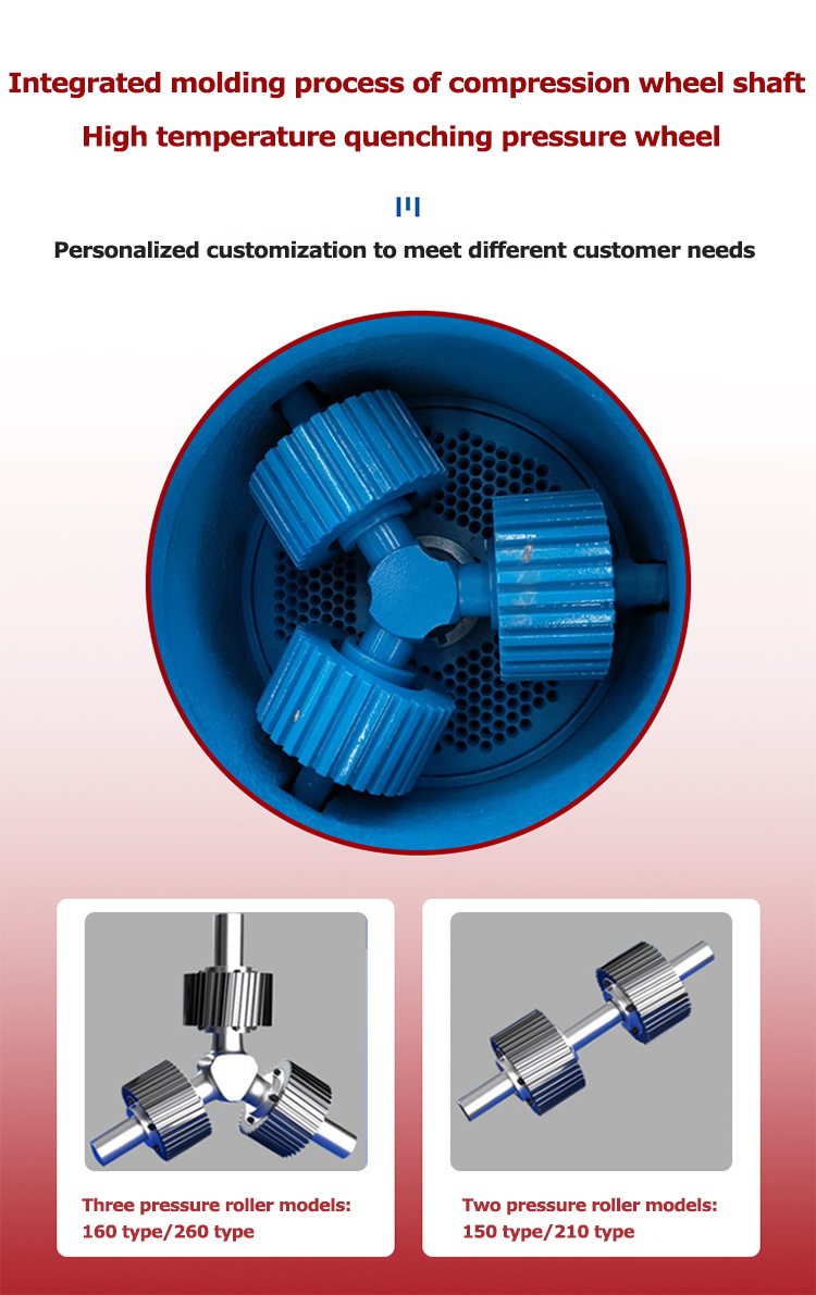 Small flat mold granulator