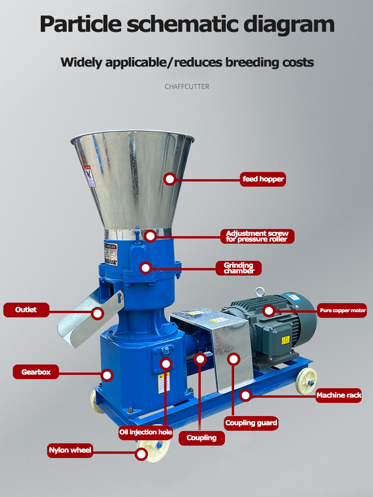 Small flat mold granulator